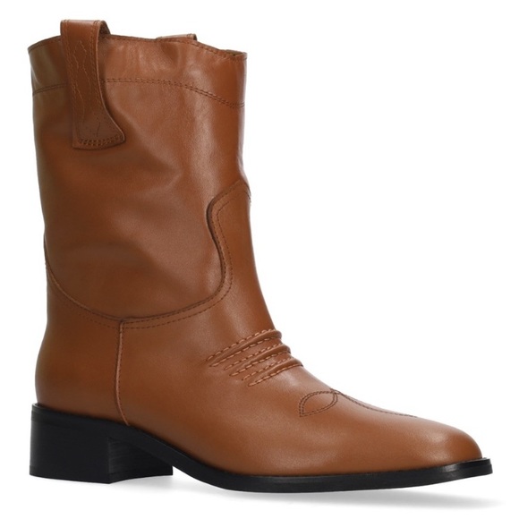 Bibilou Shoes - BIBI LOU Briana Western Boot In Cuero - Size 38